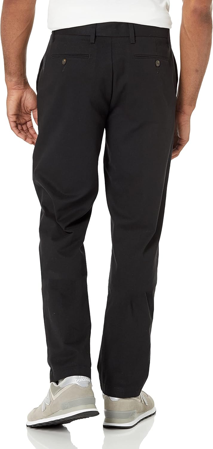 Men'S Straight-Fit Wrinkle-Resistant Flat-Front Chino Pant