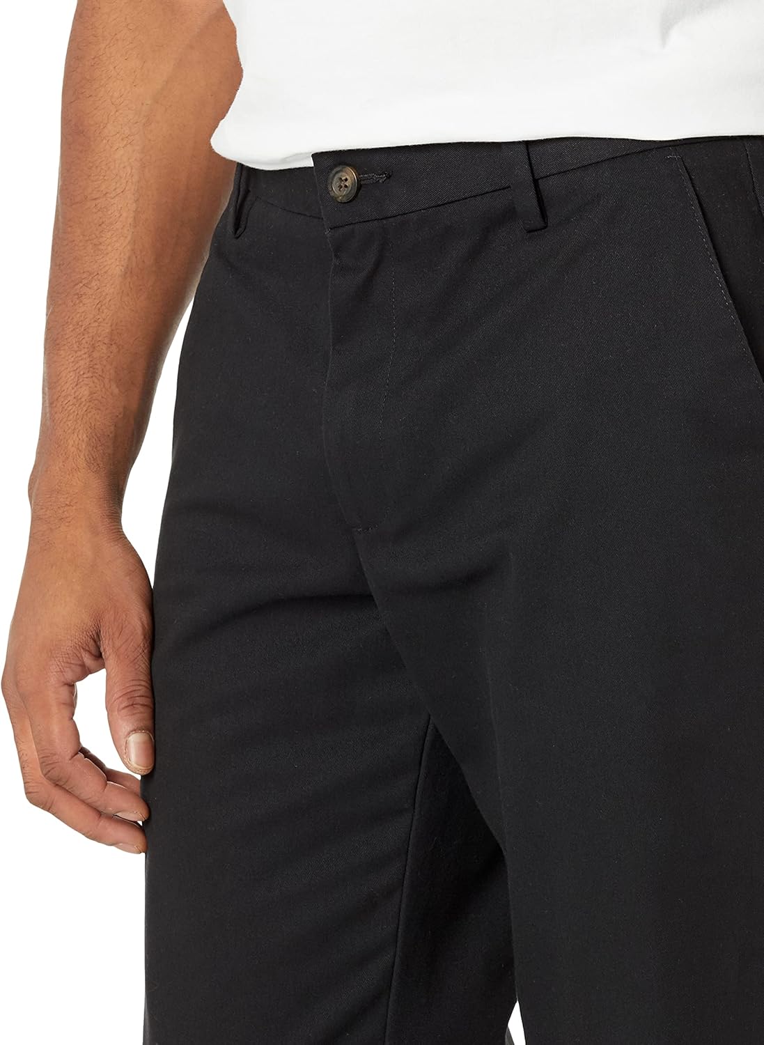 Men'S Straight-Fit Wrinkle-Resistant Flat-Front Chino Pant